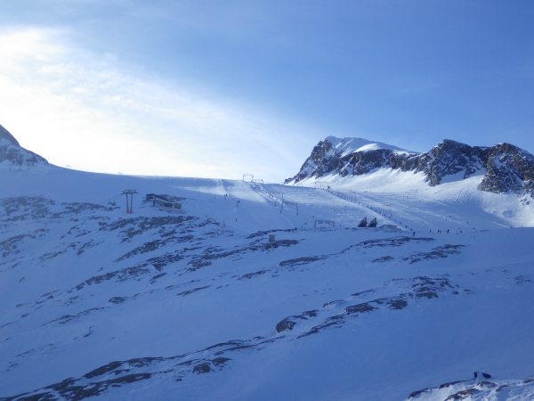 Ледниковая плошинка с подъёмника восьмой трас
